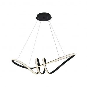 Lampada decorativa sospesa a LED da 24 W 720*300 Black Body 3000K