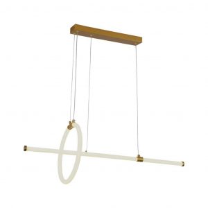 Lampada decorativa sospesa a LED da 16 W 860*300 Vernice Gold Body 3000K