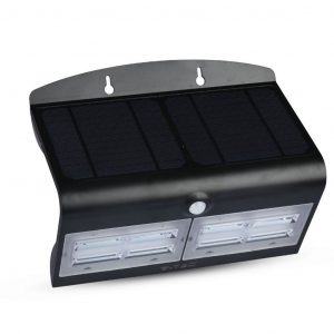 Luce a parete solare a LED da 7W 4000K+4000K Black+Black Body