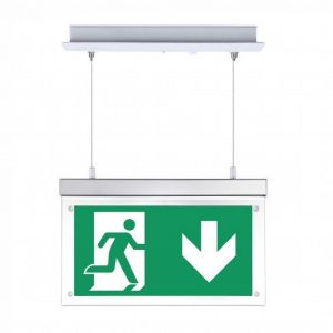 2W Luce di uscita di emergenza sospesa 12 ore Carica 6000K