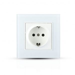 Pannello di vetro dell’Eu Socket 16A BIANCO