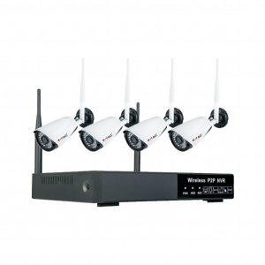 1080p Wireless NVR Camera NVR Plug EU Set completo IP 20