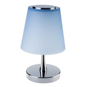 Lampada da scrivania a LED da 5 W Body Chrome+ Blue Shade 4000K