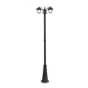 Lampada palo 2xe27 2280mm ip44 nero