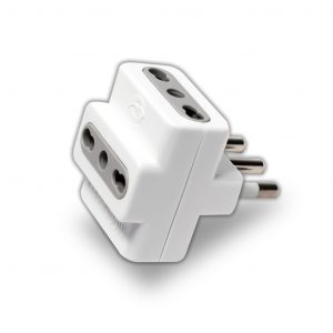 Adattatore Spina 16A 3 Prese 10/16A Bipasso Max: 1500W