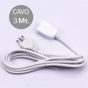 Prolunghe Lineari Plug 10A 2P+T prea 10A Cavo H05Vv F 3×0.75mmx3m