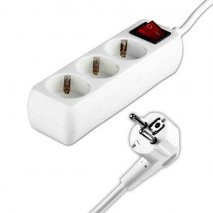 3 modi per l’interruttore (3G 1,5 mm2 x 1,5 m) Polybag con carta bianca