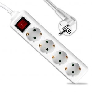 4 modi con interruttore (3G 1,5 mm2 x 5 m) Polybag con carta bianca