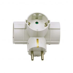 Adattatore di potenza da 3 uscita (etichetta + polibag con headcard)