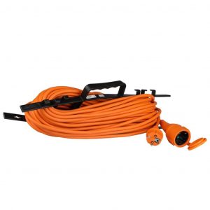 Extension Corbo 3G 1,5 mm*30m 1 via 16A IP44 arancione e nero