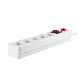 5 modi per la presa sicura con interruttore illuminato 3G 1,5 mm*1,4 m