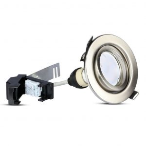 Spotlight LED 5W GU10 con corpulento di nichel raso 6400K 3pcs/pacchetto
