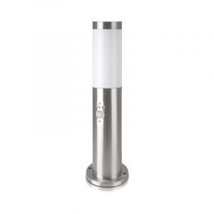 Sensore PIR da 45 cm di lampada da 45 cm E27 con nichel raso in acciaio inossidabile IP44