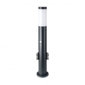 Sensore PIR da 60 cm di Bollard E27 con premi da spina da 2 spina in acciaio inossidabile IP44