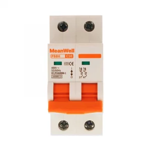 Interruttore Magnetetermico Meanwell Curva C 2P 2M 10KA C10A AC 400V IP20 IEC60898
