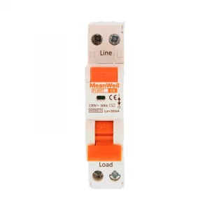 Magnetotermico Differenziale Meanwell Tipo Ac Curva C 1P+N 1M 6KA C6A AC 230V