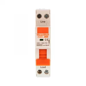 Magnetotermico Differenziale Meanwell Tipo Ac Curva C 1 Polo+Neutro 1M 6KA 30MA C32A 230V IP20 IEC61009