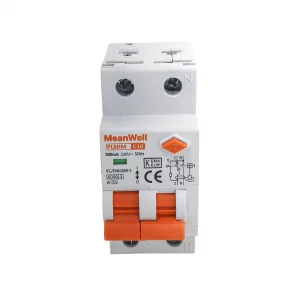 Interruttore Magnetotermico Differenziele Doppia Leva Tipo A Curva C 1P+N 2M 6KA 300MA C10A AC 230V IP20 IEC61009-1