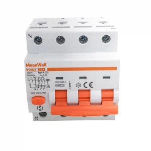 Interruttore Magnetotermico Differenziele Tipo A Curva C 3P+N 4M 6KA 300MA C25A AC 400V IP20 IEC61009-1