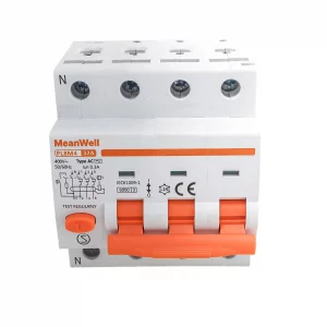 Interruttore Magnetotermico Differenziale Tipo A Curva C 3P+N 4M 6KA 300MA C32A AC 400V IP20 IEC61009-1