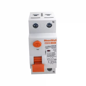 Differenziele Puro Meanwell Tipo A 1p+N 2M 10KA 30Ma 100A AC 230V