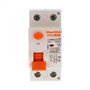 Differenziele Puro Meanwell Tipo A 1p+N 2M 10Ka 300Ma 25A AC 230V