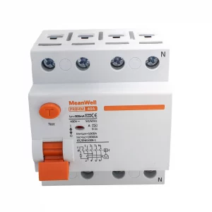Differenziele Puro Meanwell Tipo A 3p+N 4M 10Ka 300Ma 40A AC 400V