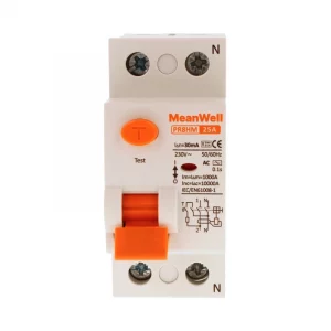 Differenziele Puro Meanwell Tipo Ac 1P+N 2M 10KA 30Ma 25A 230V