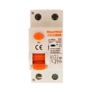 Differenziele Puro Meanwell Tipo Ac 1P+N 2M 6KA 30Ma 25A 230V