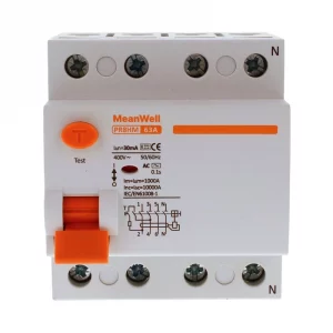 Differenziele Puro Meanwell Tipo Ac 3p+N 4M 10KA 30Ma 63A 400V