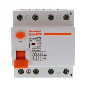 Differenziele Puro Meanwell Tipo Ac 3p+N 4M 10Ka 300Ma 63A 400V