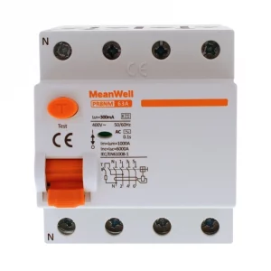 Differenziele Puro Meanwell Tipo Ac 3p+N 4M 6Ka 300Ma 63A 400V