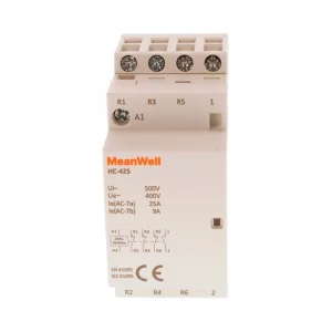 Contattotore Meanwell 4p 2m 1No+3NC 25A AC 230V IP20