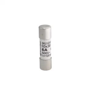 FUSIBILI AC Meanwell 500v D10x38mm 6A IP20 Certificati IEC60269 (10pz)