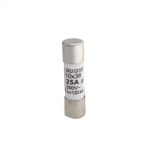 FUSIBILI AC Meanwell 500V D10X38MM 25A IP20 Certificati IEC60269 (10pz)