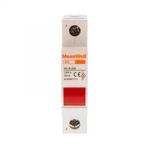 INDICATORE LED ROSSO MEVIDEWELL 1 POLO 1M 230V AC IP20 IEC60947