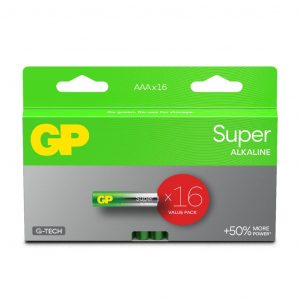 Batteria Super Alcalina 1,5v Mini Stilo AAA / 15A / LR6 (Confezione 16 Pezzi)