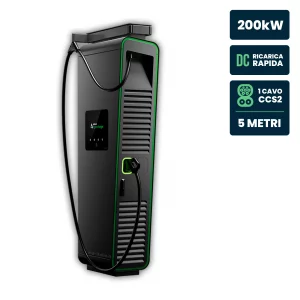 Hypercharger DC 200KW Cavo 5M IP55 IK10 Display Colori 15.6 “E RFID