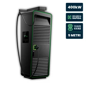 Hypercharger DC 400KW Cavo 5M IP55 IK10 Display Colori 15.6 “E RFID