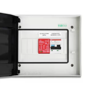 Quadro AC Monofase 6KW 32A 230V 8 Moduli DifferenZiale + SPD ABB / DEHN IP65