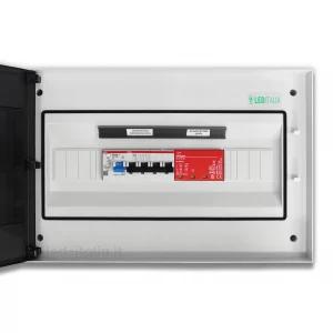 Quadro AC Trifase 10KW 20A 400V 8 Moduli DifferenZiale + SPD ABB / DEHN IP65
