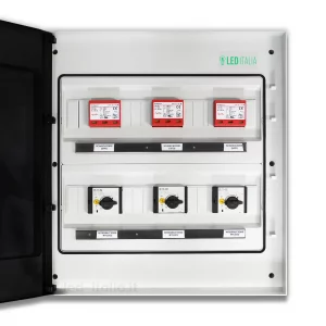 Quadro di Campo DC 3/3 MPPT 1000VDC 16A 12 Moduli MagneTotermico + SPD Siemens / Dehn IP65