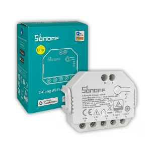 Interruttore smart wifi 2 canali con possibilithà per il controllo tapparelle