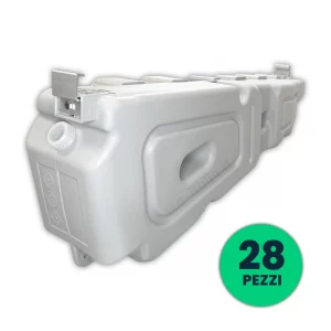 Zavorra per Pannelli Solari in HDPE 27 ° RIEMPIBILE ad Acqua (60 kg) per Tetti Piani Bancale 28pz