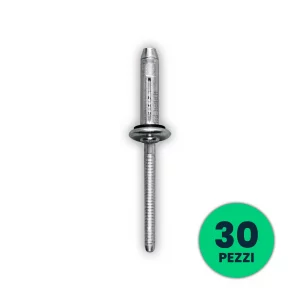 Rivetti di Fissaggio per Profilo in Alluminio SKU 11290 Confezione 30 Pezzi