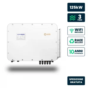 SOLIS 125KW THREE PHASE HYBRID INVERTER – DC+WIFI + DISPLAY