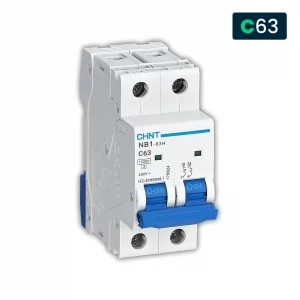 Interruttore Magnetotermico Chint Curva C 2P 2M 10kA 63A 400V
