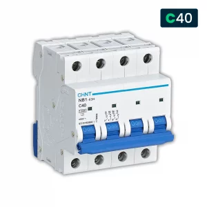Interruttore Magnetotermico Chint Curva C 4P 4M 10kA 40A 400V