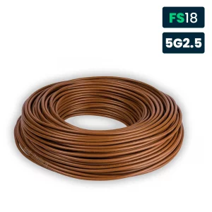 Cavo Pentapolare FS18OR18 450/750V 5×2,5mm² Marrone