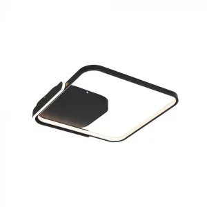 50W LED DECORATIVE CEILING LAMP CCT 3IN1 DIMMABLE IR REMOTE CONTROL BLACK